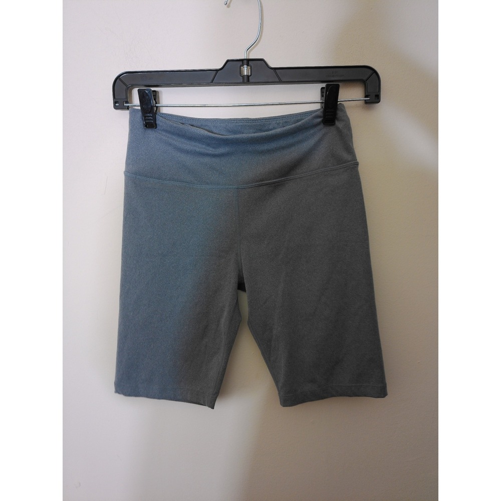 Mondetta Bike Shorts Boys 10/12 Med Gray High Rise Heathered Athletic Activewear